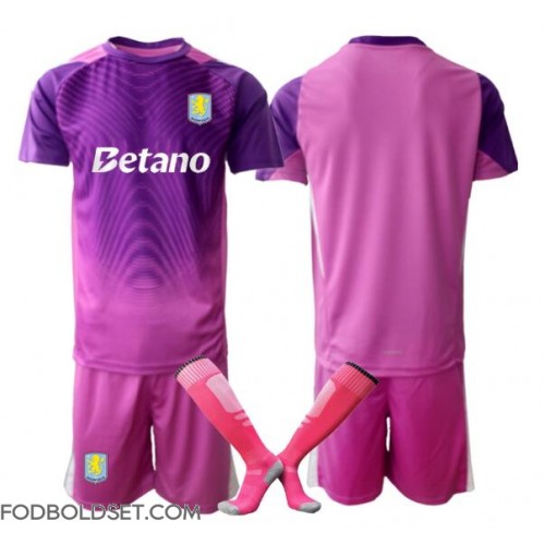 Aston Villa Målmand Tredje trøje Børn 2025-26 Kortærmet (+ Korte bukser)